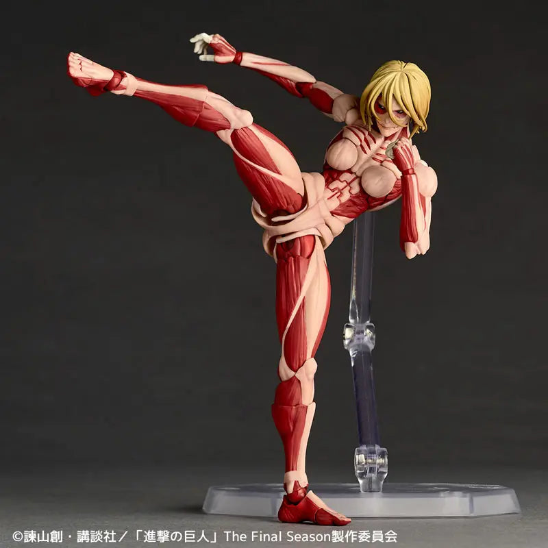 Kaiyodo - Revoltech Amazing Yamaguchi Attack on Titan Armored Titan & Female Titan (Licensed)