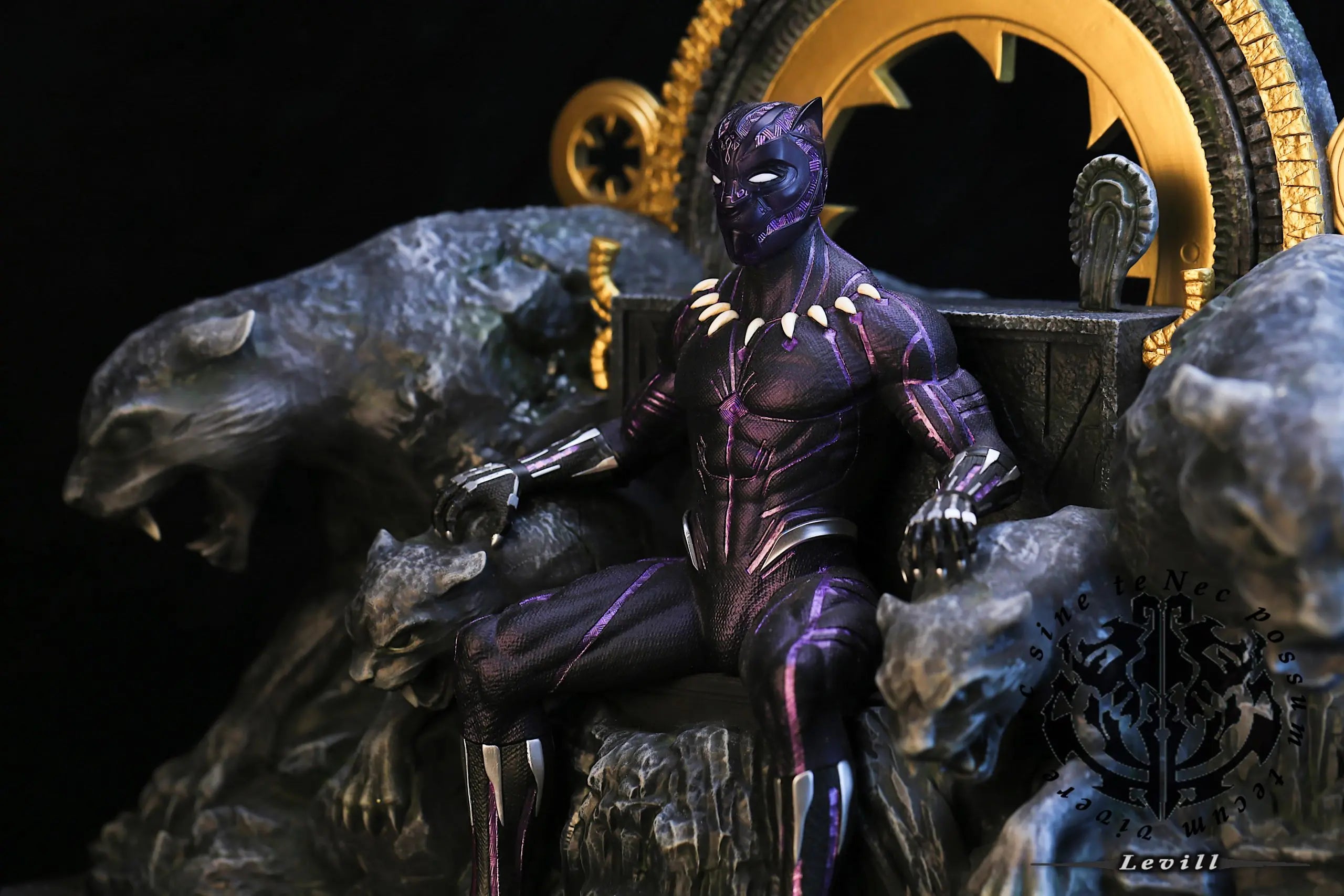 Levill studio - Black Panther on Throne