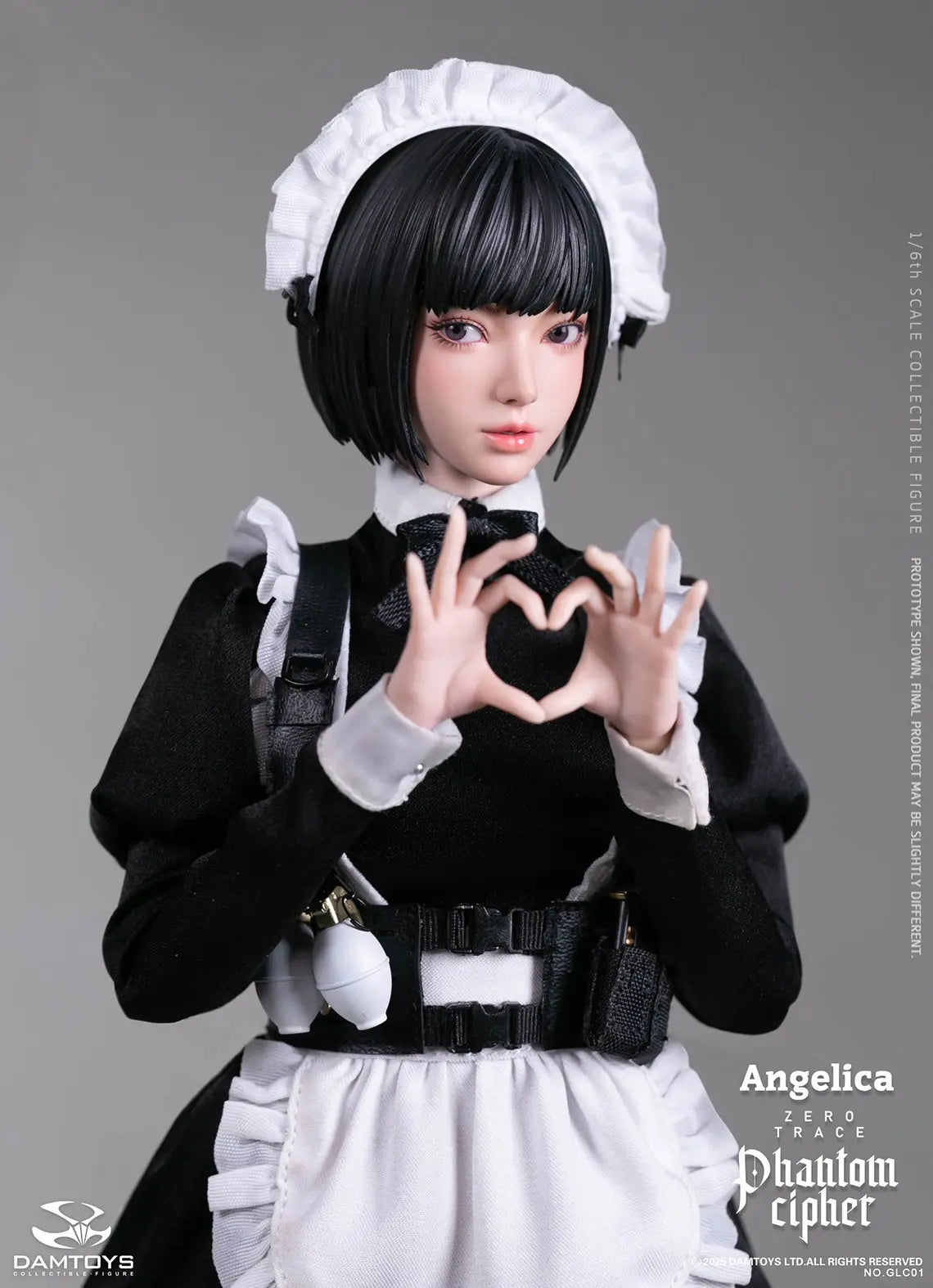DAMTOYS - 1/6th scale PHANTOM CIPHER: ZERO TRACE ANGELICA Original Story Collectible Figure GLC01 (Licensed)