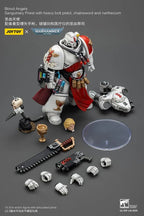 JOYTOY - Blood Angels Sanguinary Priest with heavy bolt pistol, chainsword and narthecium (Licensed)