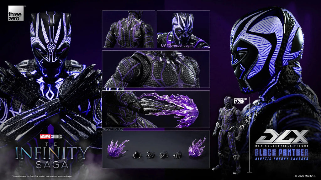 Threezero - Marvel Studios: The Infinity Saga DLX Black Panther (Kinetic Energy Charged) 3Z08210C0 (Licensed)