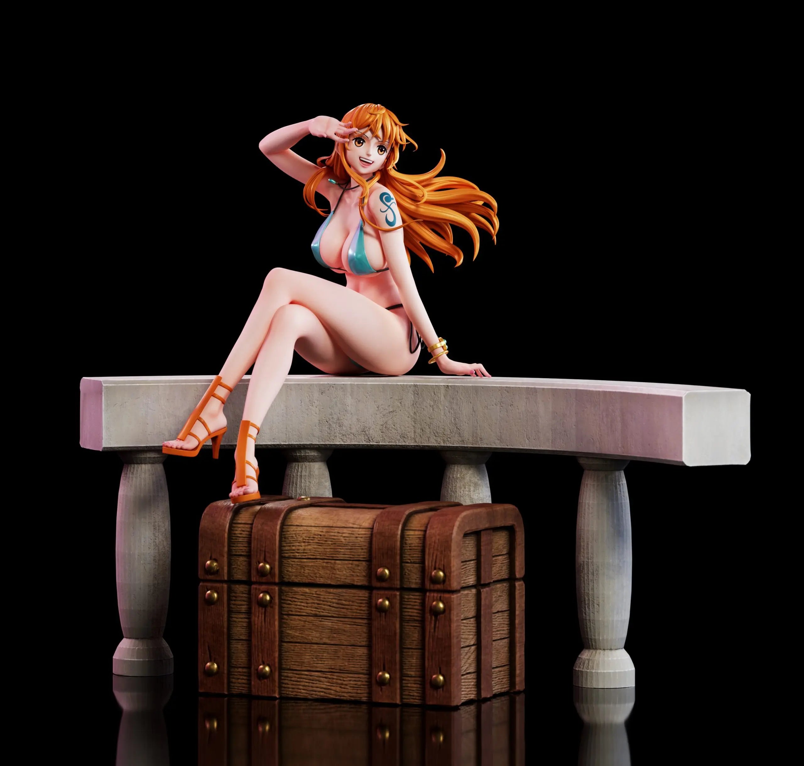 Aetheria Studio - One Piece 02 Sitting Nami