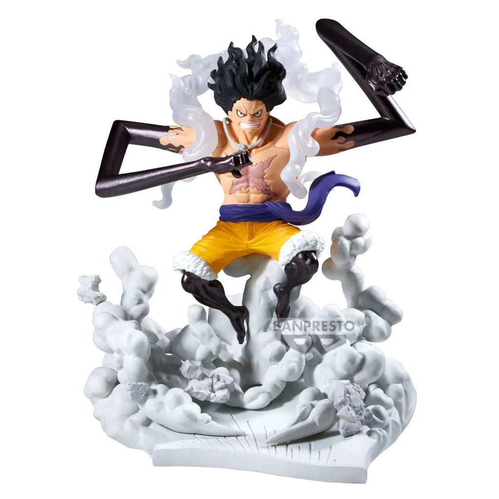 BANPRESTO - ONE PIECE SENKOZEKKEI MONKEY D LUFFY GEAR4 & BORSALINO (Licensed)
