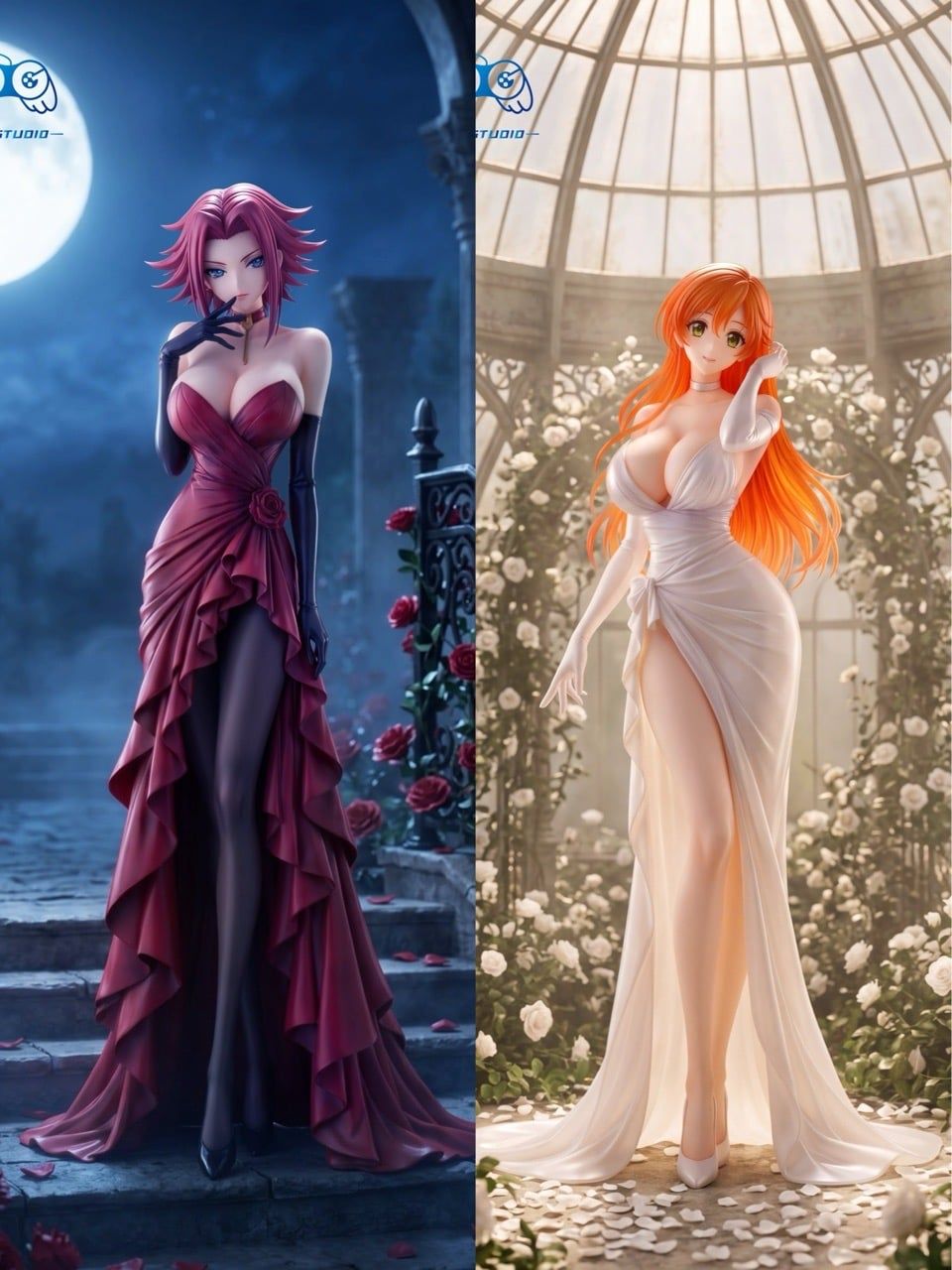 Kallen Kozuki Shirley Fenette Code Geass figura resina
