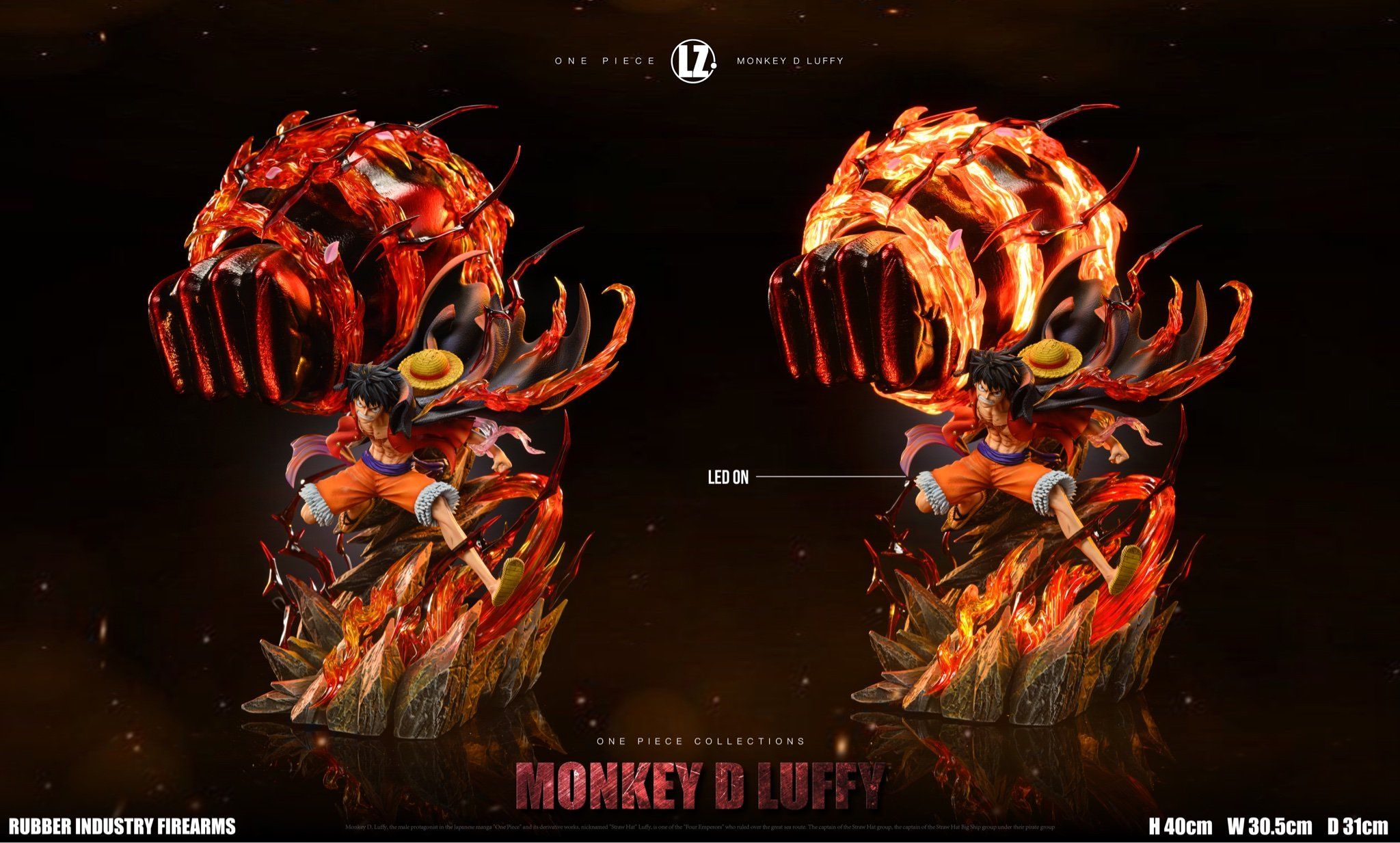 LZ Studio - One Piece Luffy All Forms Resonance Series 04 Gear Third Enka Luffy