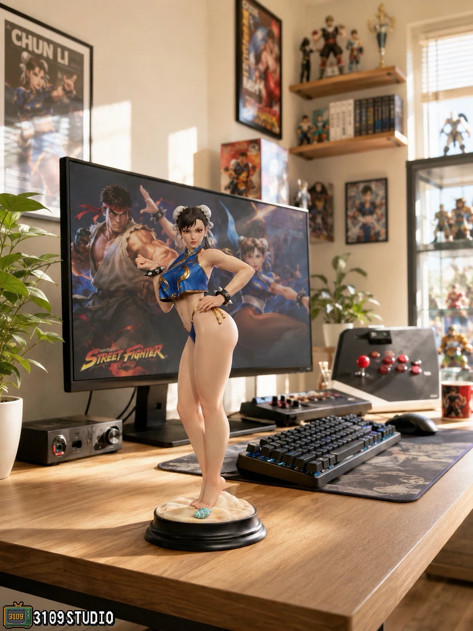 Chun-Li Street Fighter figura resina