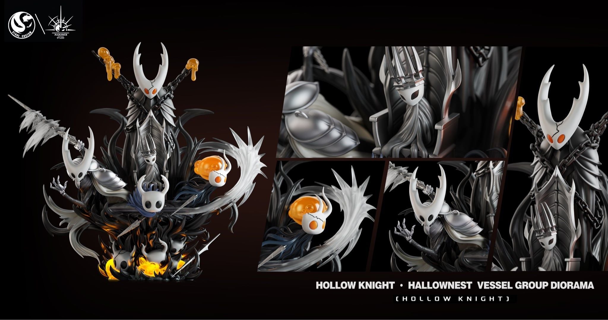 Stone Custom x Radiance Studio - Hallownest Vessel Group Hollow Knight