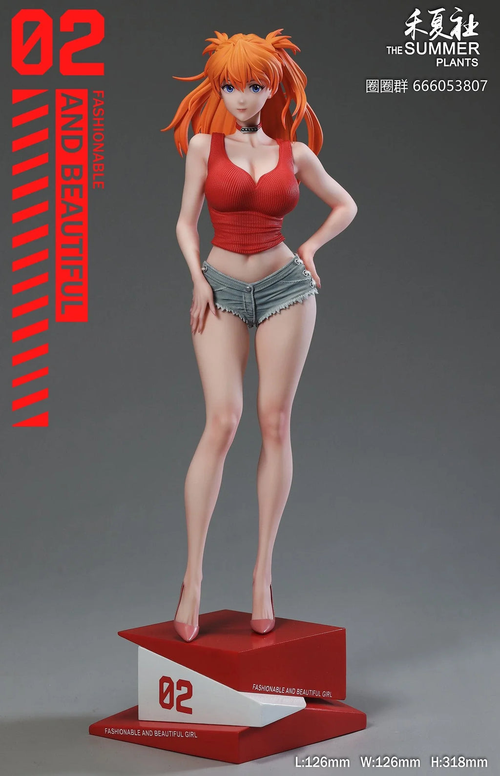 THE SUMMER PLANTS Studio - Neon Genesis Evangelion Summer Girlfriend Series Campus Belle Asuka