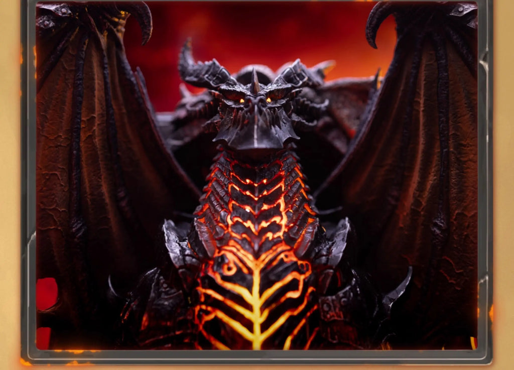 HEX Collectibles - Blizzard Official Licensed peripheral Hearthstone Deathwing card art statue HEXFRAME05 (Licensed)