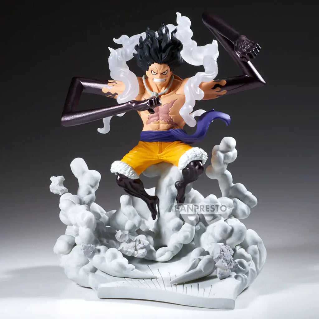 BANPRESTO - ONE PIECE SENKOZEKKEI MONKEY D LUFFY GEAR4 & BORSALINO (Licensed)