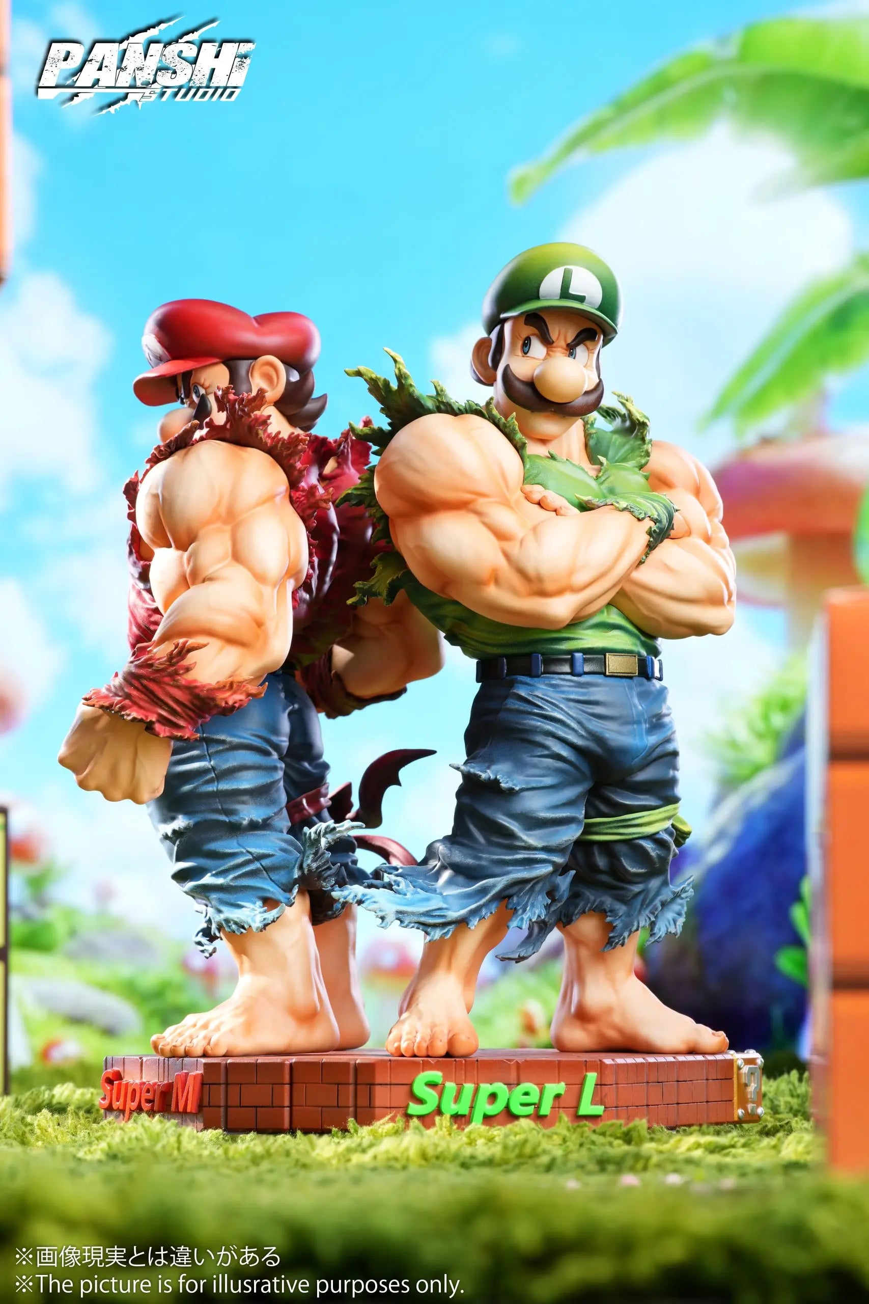 PAN SHI Studio - Super Mario Bros Mario & Luigi Muscle Brothers
