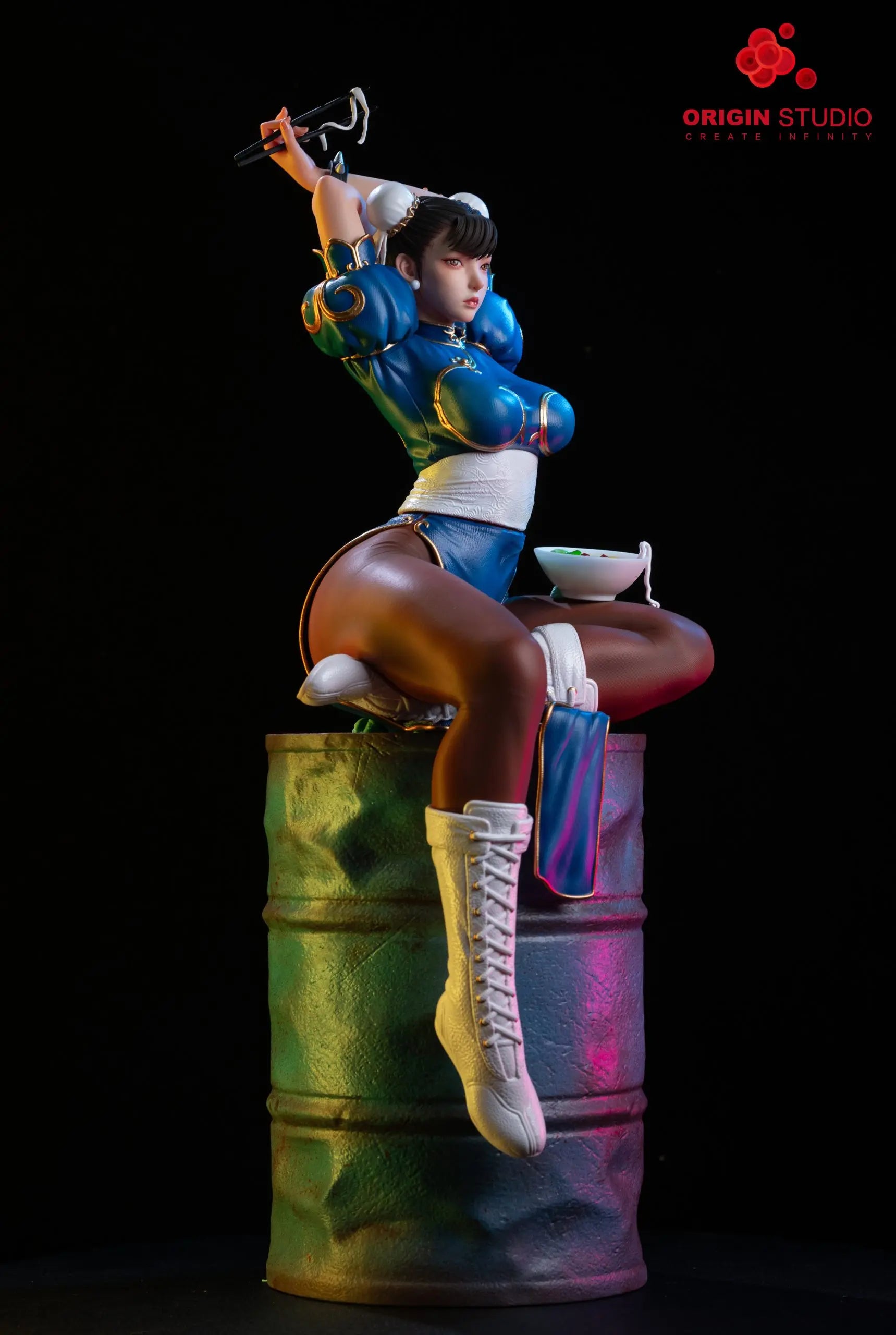 ORIGIN Studio - King of Fighters Light Statue of a Female Fighter Chun