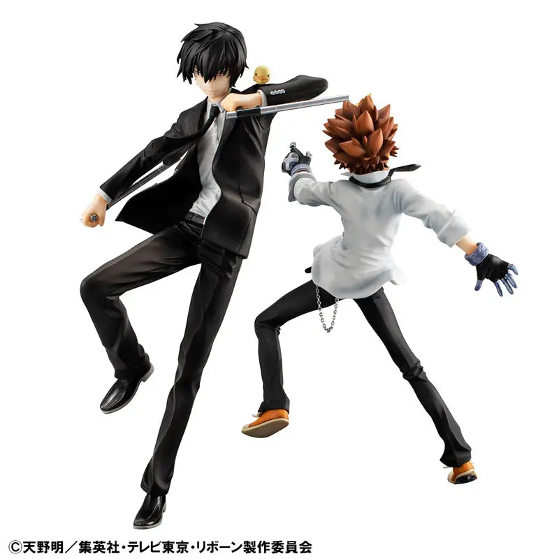 MegaHouse - G.E.M. Series Reborn! Tsunayoshi Sawada & Kyoya Hibari & Reborn Set Complete Figure (Licensed)