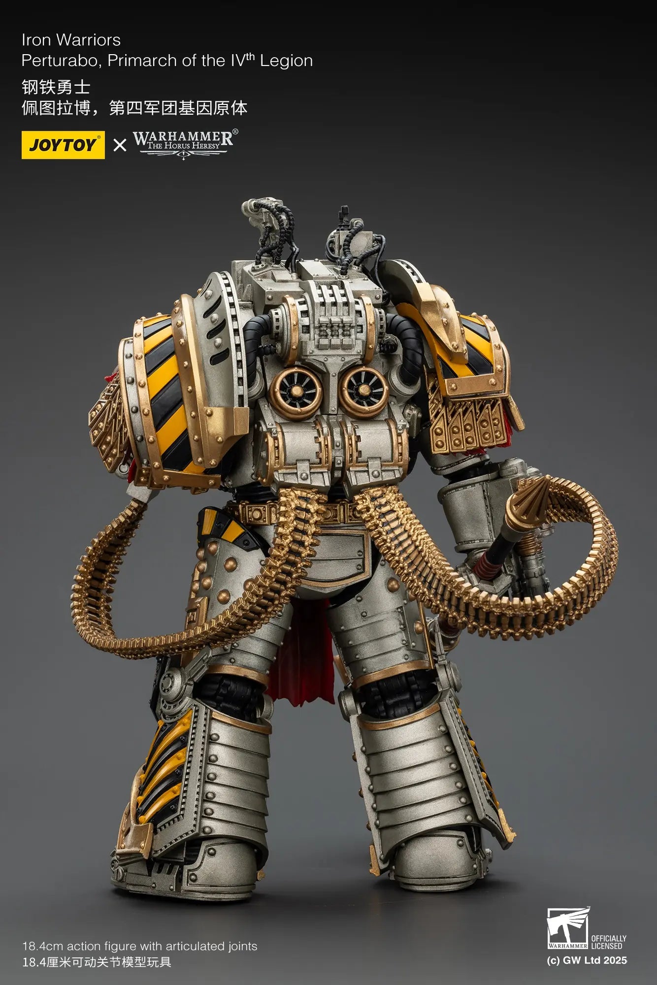 JOYTOY - Iron Warriors Perturabo, Primarch of the lVth Legion (Licensed)
