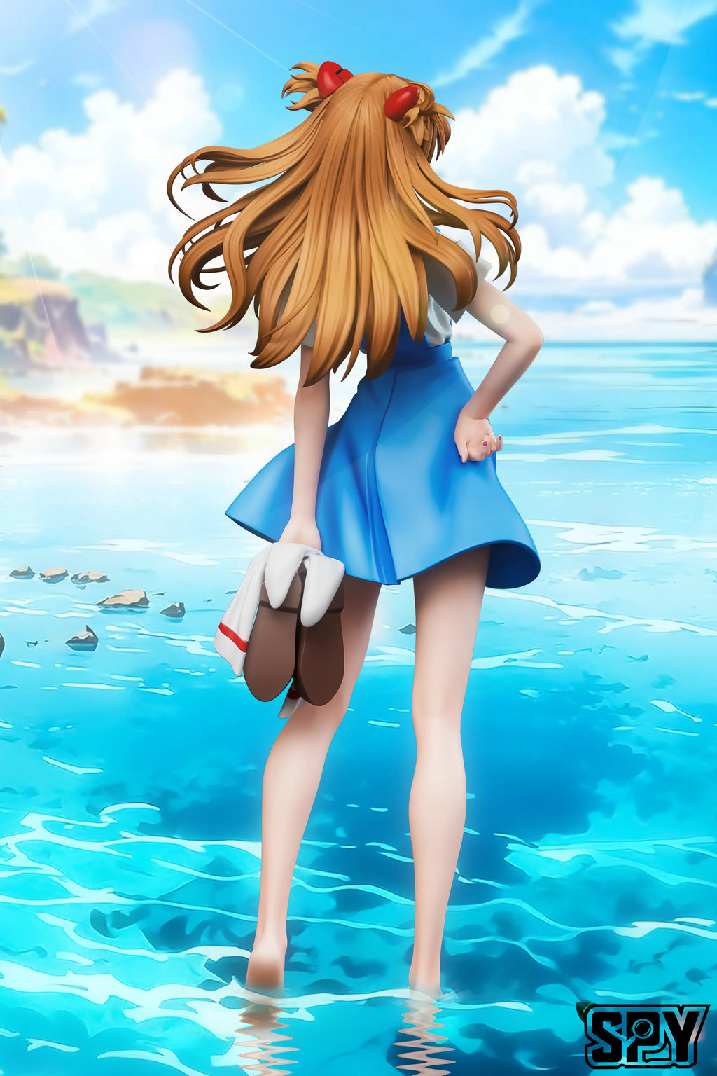 SPY Studio - School Uniform Asuka Neon Genesis Evangelion