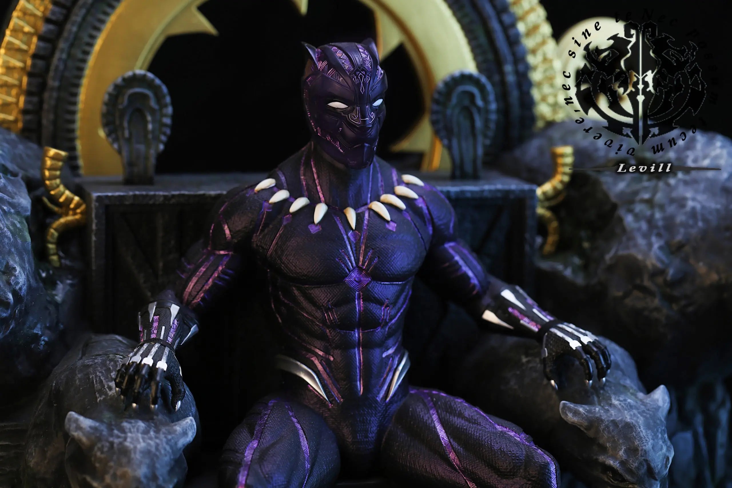 Levill studio - Black Panther on Throne