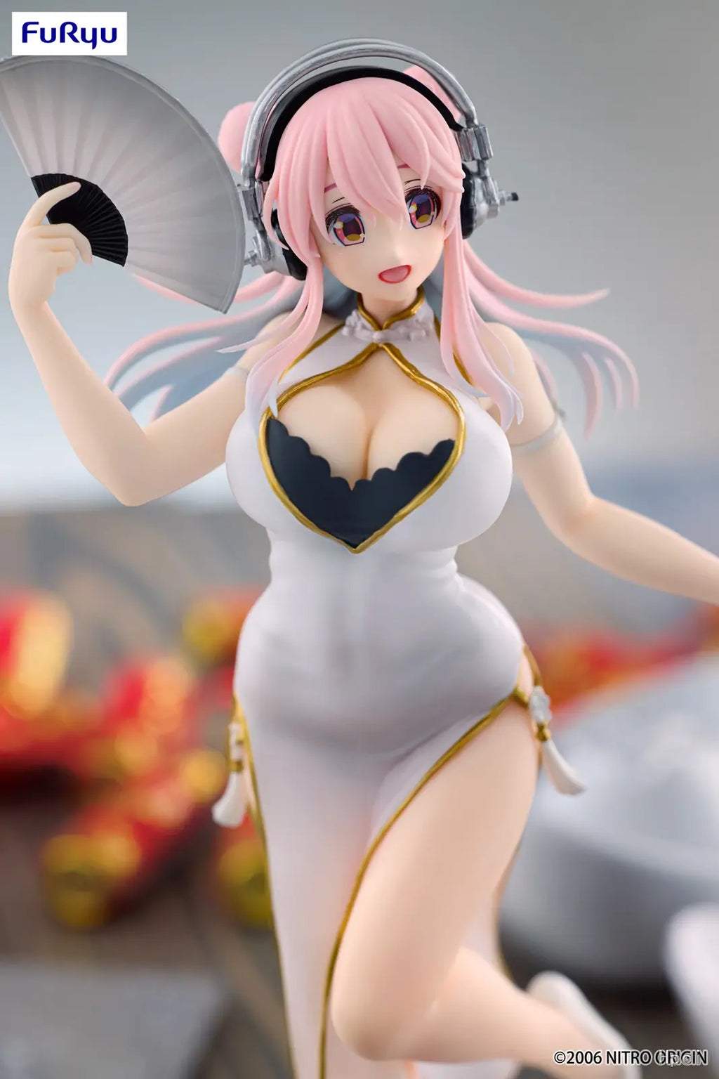 FURYU - SoniComi (Super Sonico) Sonico Trio-Try-iT Figure White China Dress ver. (Licensed)