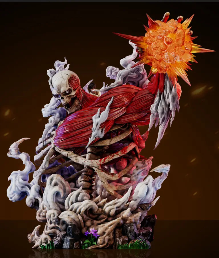 AZ Studio - Attack on Titan Where the Left Hand Goes: Eren & Skeleton Attack Titan