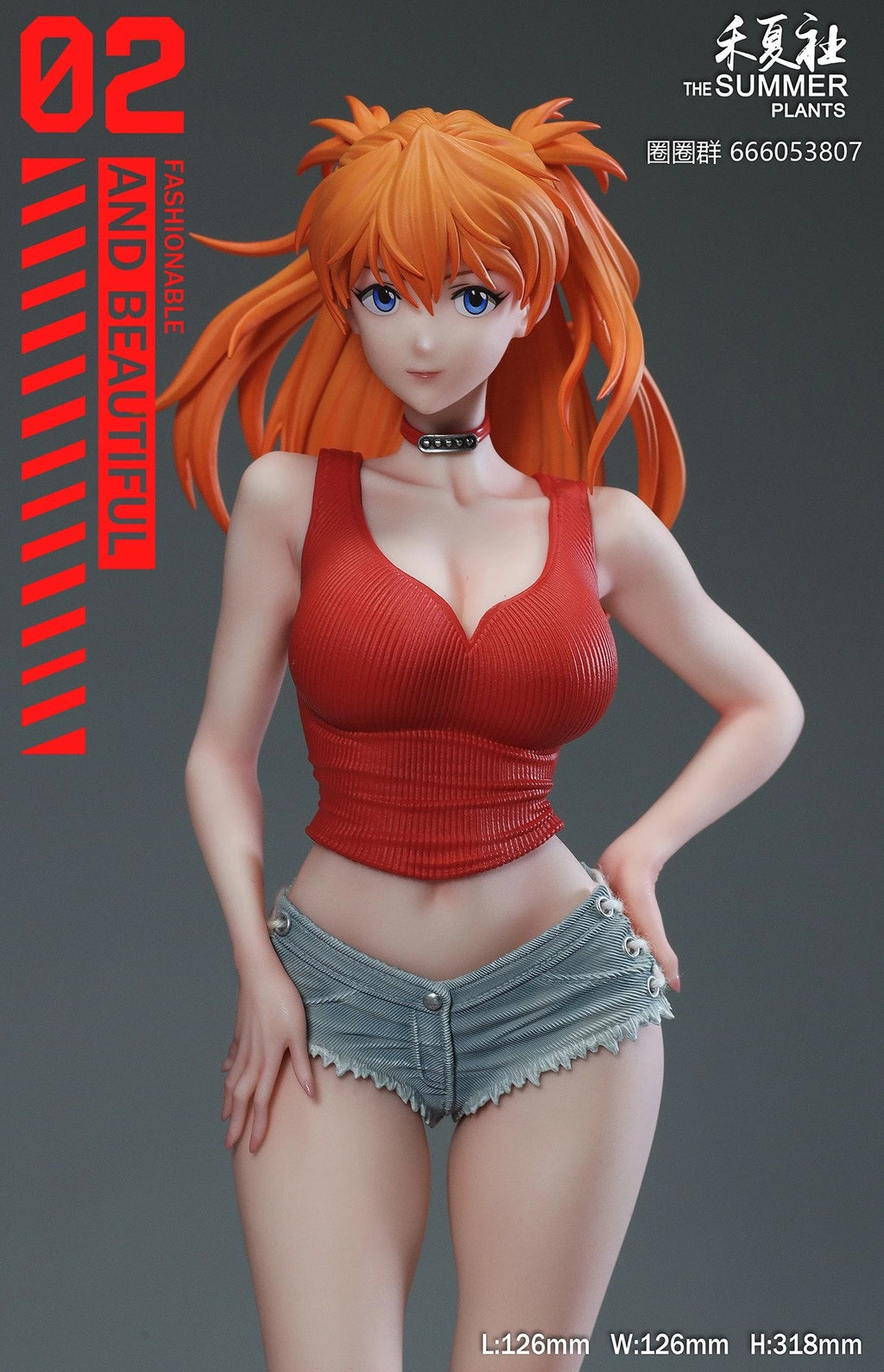 THE SUMMER PLANTS Studio - Neon Genesis Evangelion Summer Girlfriend Series Campus Belle Asuka