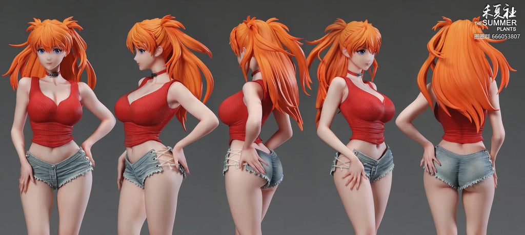THE SUMMER PLANTS Studio - Neon Genesis Evangelion Summer Girlfriend Series Campus Belle Asuka
