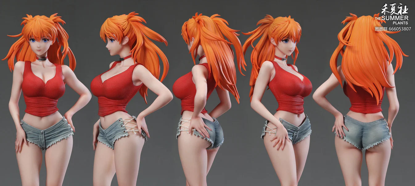 THE SUMMER PLANTS Studio - Neon Genesis Evangelion Summer Girlfriend Series Campus Belle Asuka