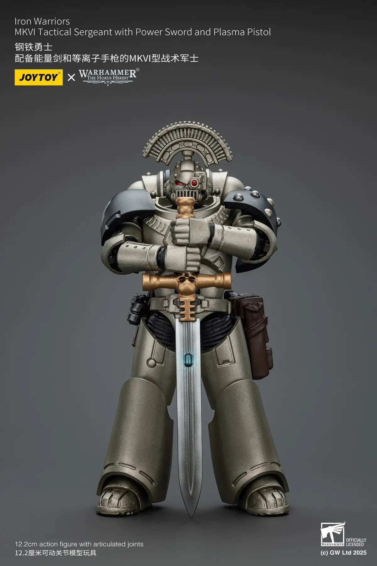 JOYTOY - 1/18 Iron Warrior MKVI Tactical Sergeant with Power Sword & Plasma Pistol JT01758 (Licensed)