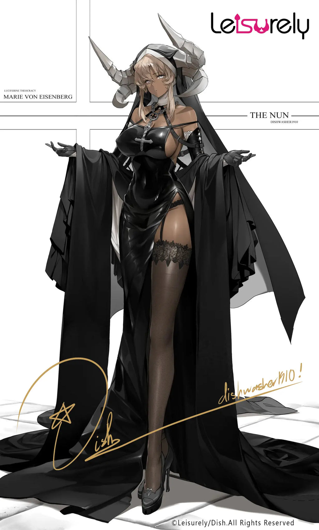 Leisurely - Black nun (Licensed)