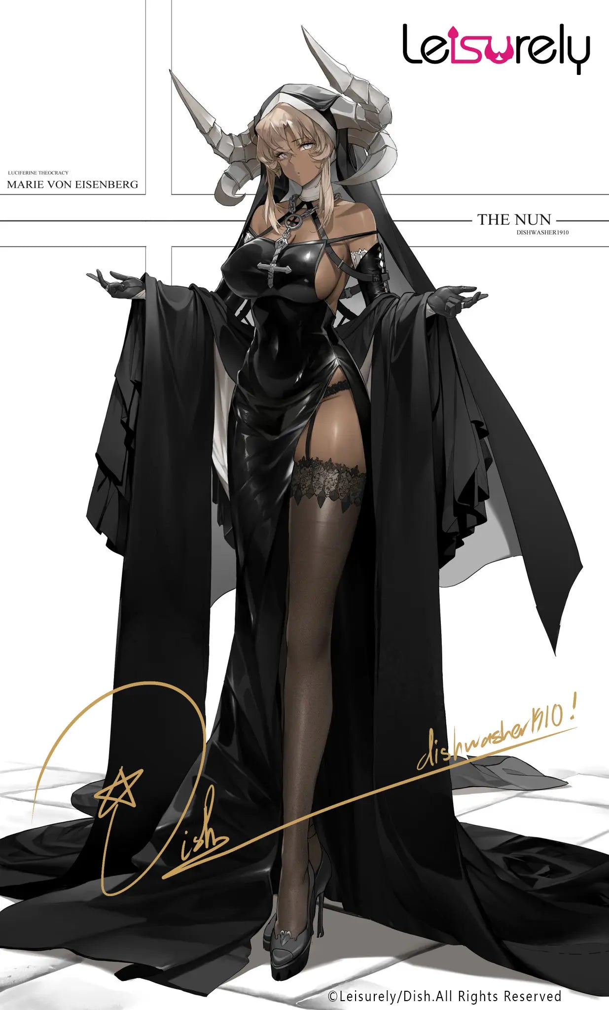 Leisurely - Black nun (Licensed)