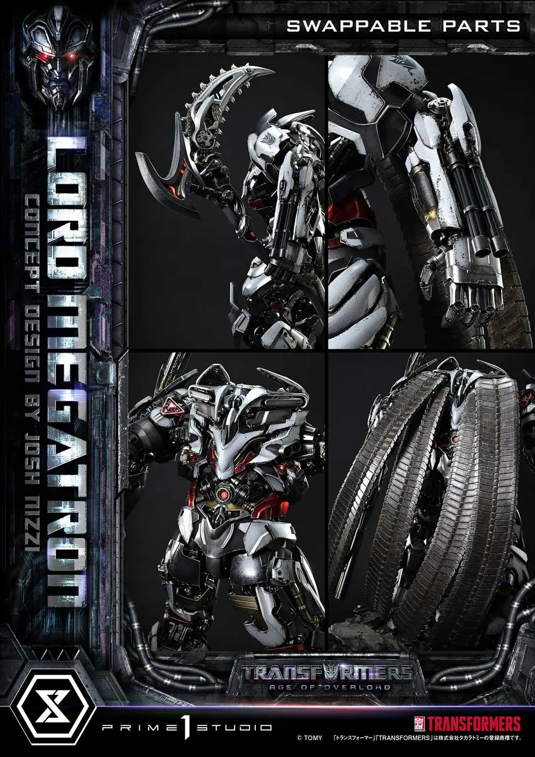 Prime 1 Studio - Museum Masterline Transformers Generations I Megatron Overlord (Design by Josh Nizzi) MMTFM-39 MMTFM-39S (Licensed)