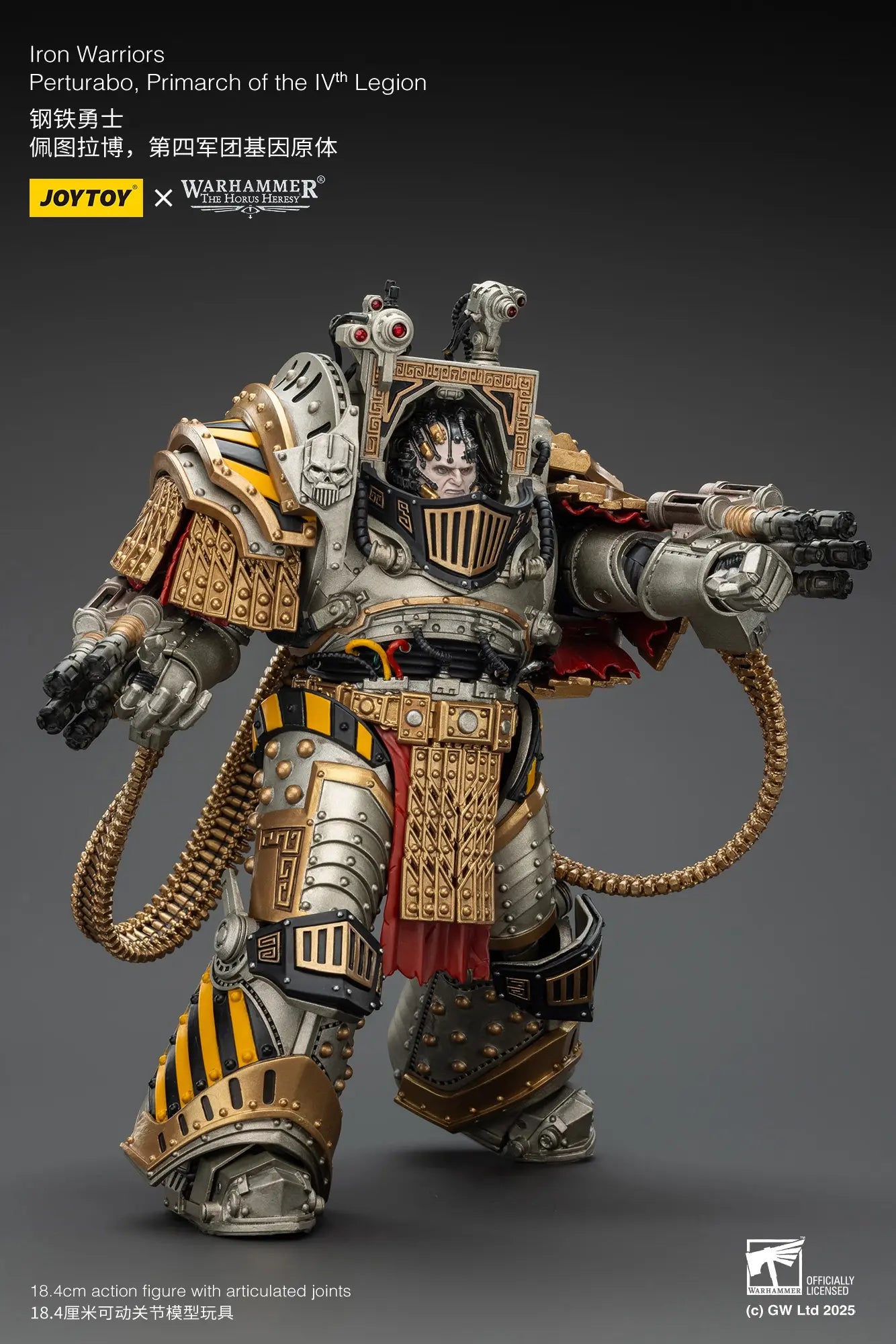 JOYTOY - Iron Warriors Perturabo, Primarch of the lVth Legion (Licensed)
