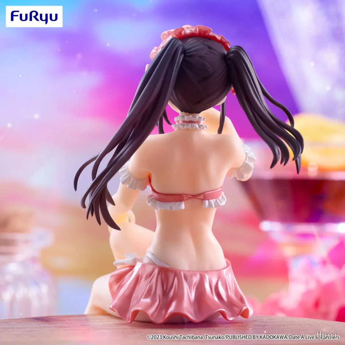 FURYU - Date A Live V - Tokisaki Kurumi Noodle Stopper Figure Mizugi, Pastel Red ver. (Licensed)