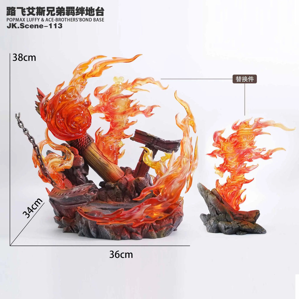 Jacksdo Studio - One Piece POPMAX Luffy and Ace Brothers Bond Platform