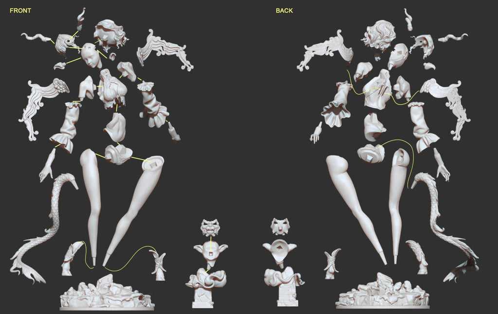 ZN Studio - Original Shanhai Bai Ze White Model Kit