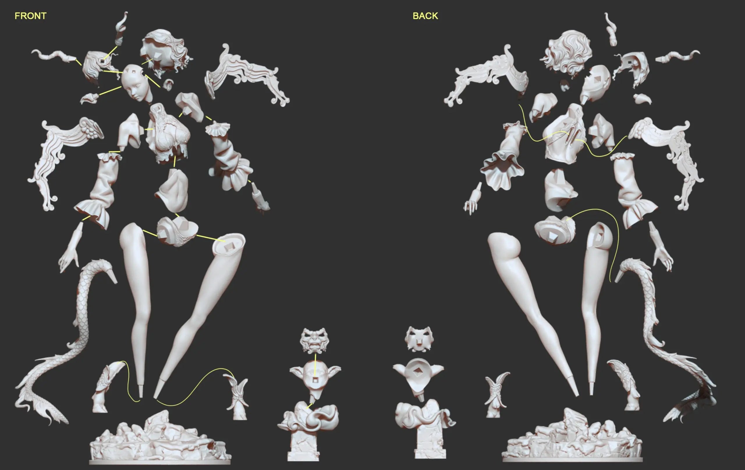 ZN Studio - Original Shanhai Bai Ze White Model Kit