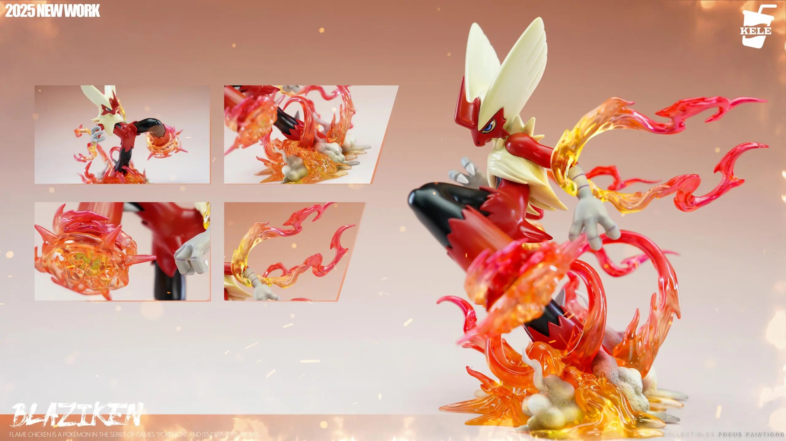 KELE Studio - Pokémon Pokédex 1/20 Series #3 mega Blaziken