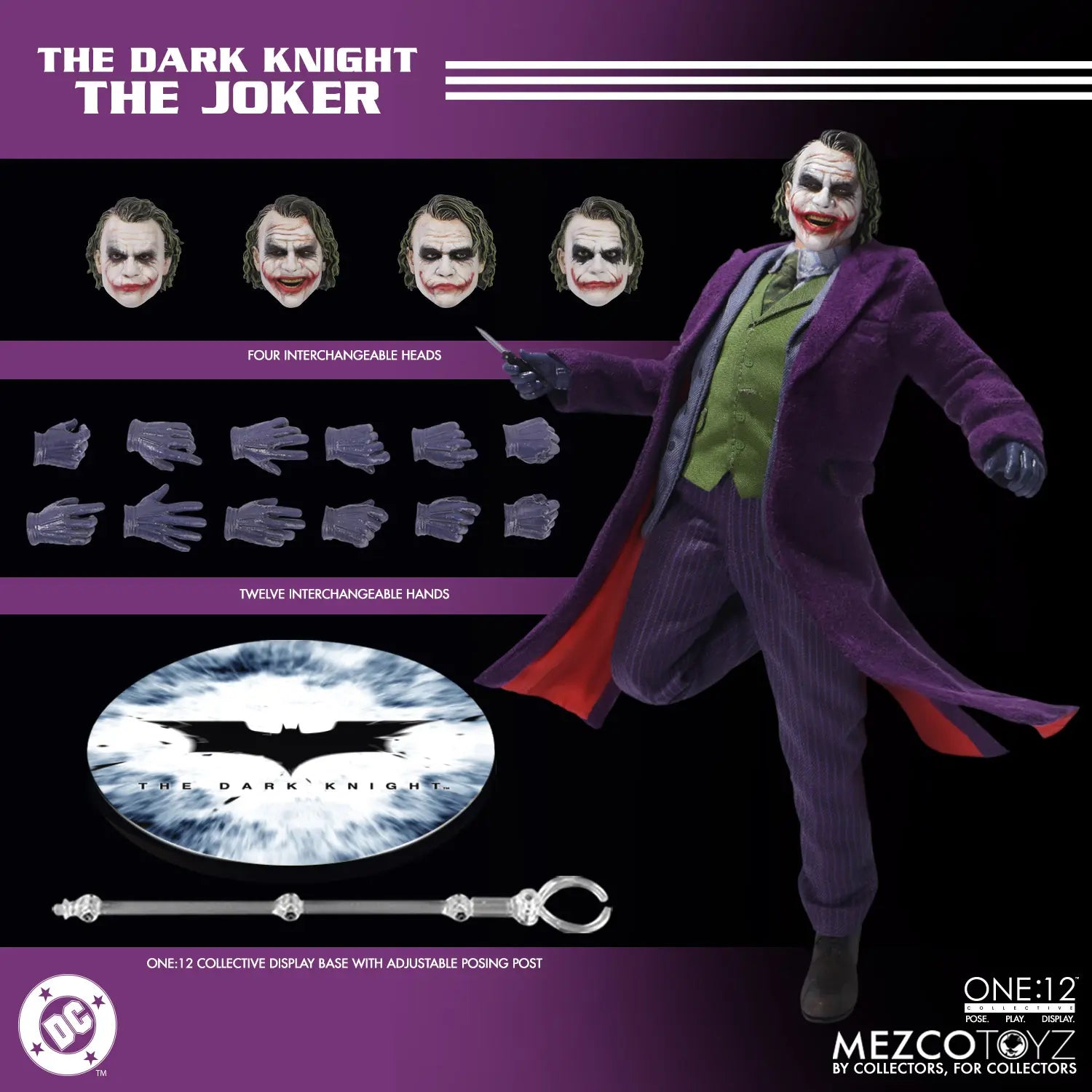Mezco Studio - 112 The Dark Knight The Joker (Licensed)