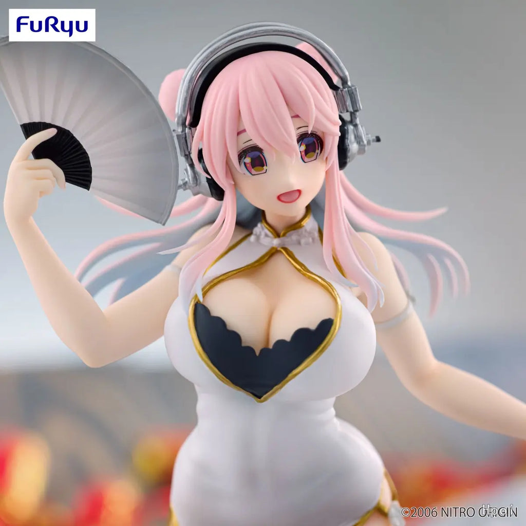 FURYU - SoniComi (Super Sonico) Sonico Trio-Try-iT Figure White China Dress ver. (Licensed)