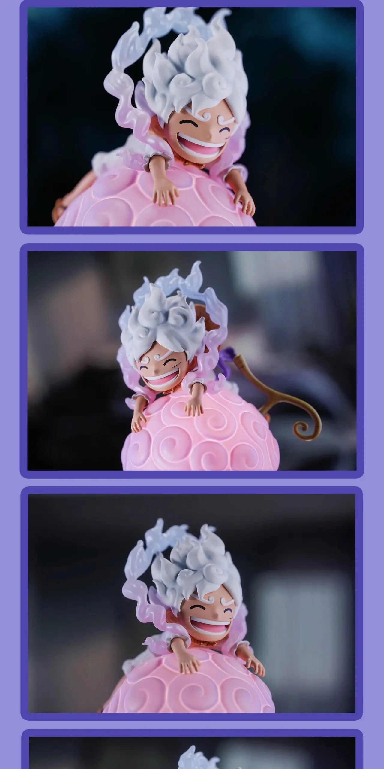 HAPPY LIFE Studio - One Piece Devil Fruit Series LUFFY Gear5 Voice-Activated Night Lamp (Licensed)