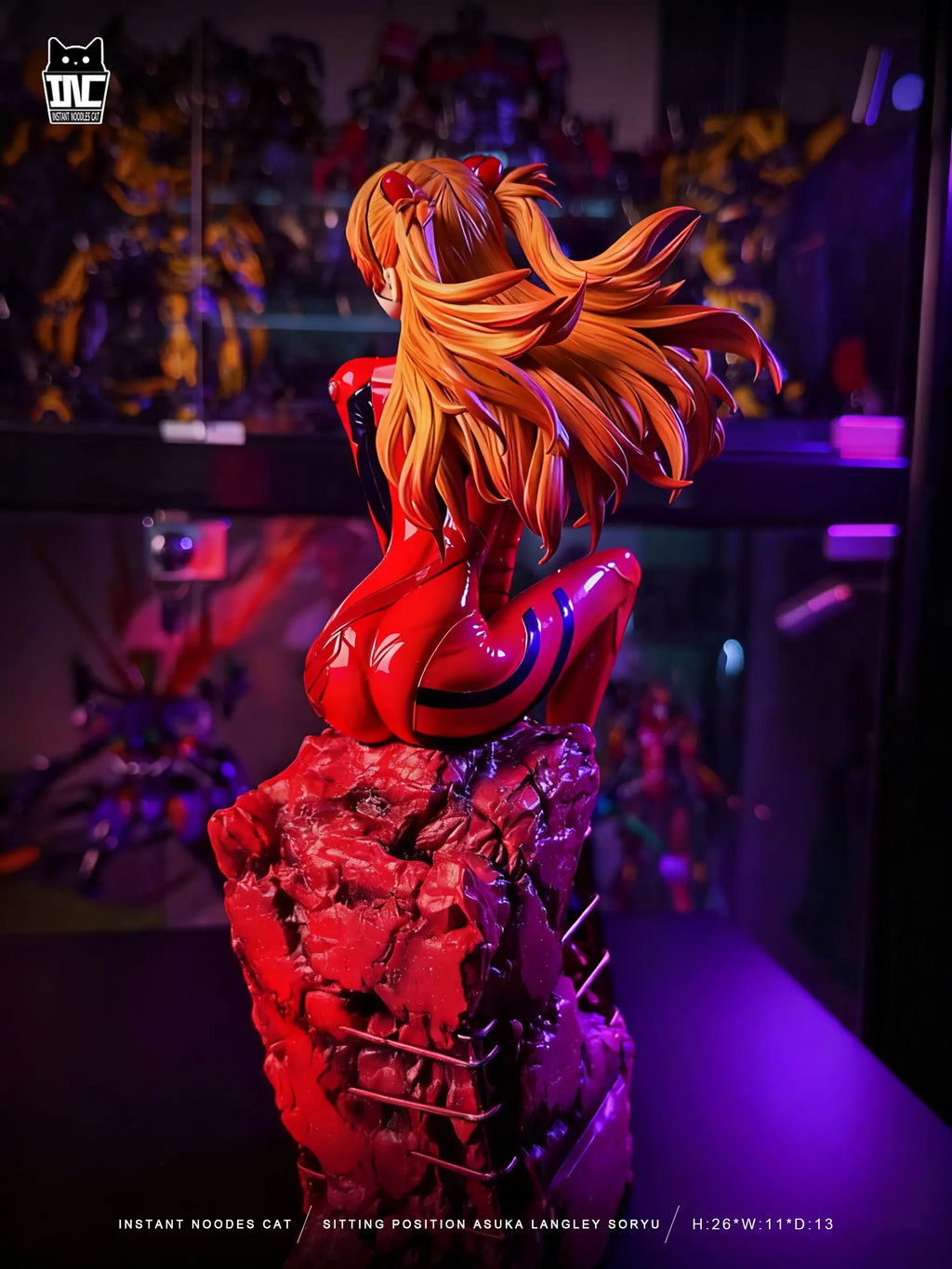 INSTANT NOODLES CAT Studio - Seated Asuka Neon Genesis Evangelion