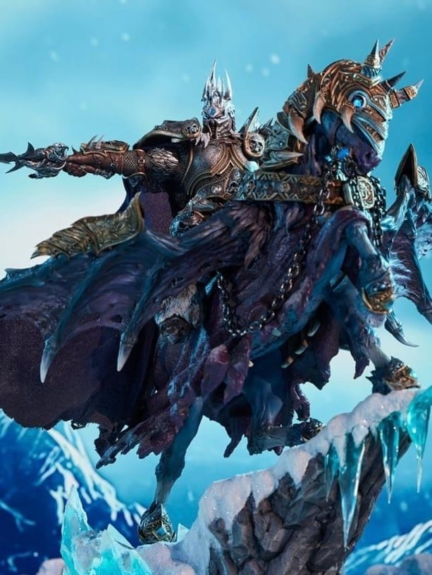 Blizzard Entertainment - World of Warcraft Lich King & Invincible Statue BLZ009 (Licensed)