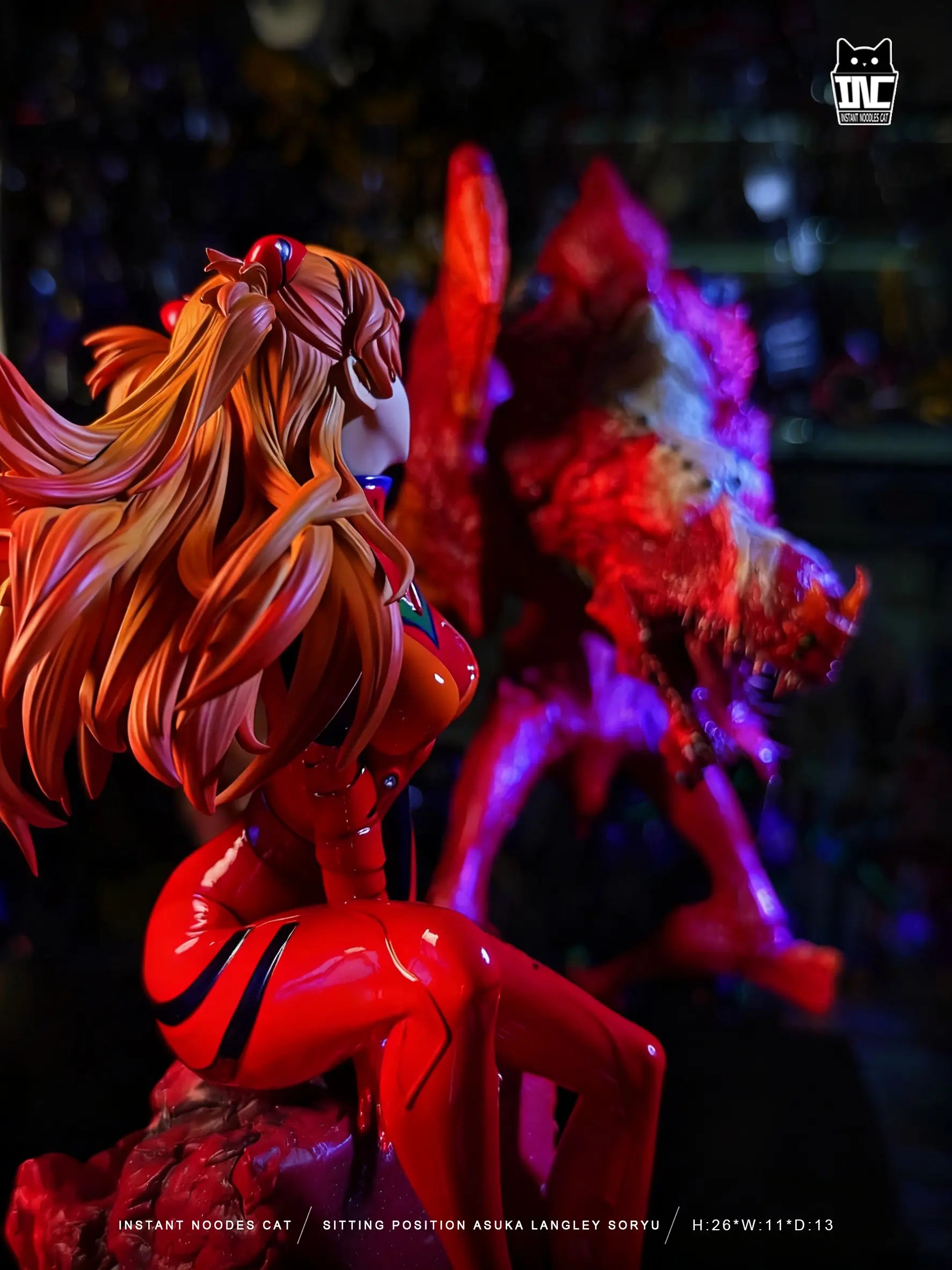 INSTANT NOODLES CAT Studio - Seated Asuka Neon Genesis Evangelion