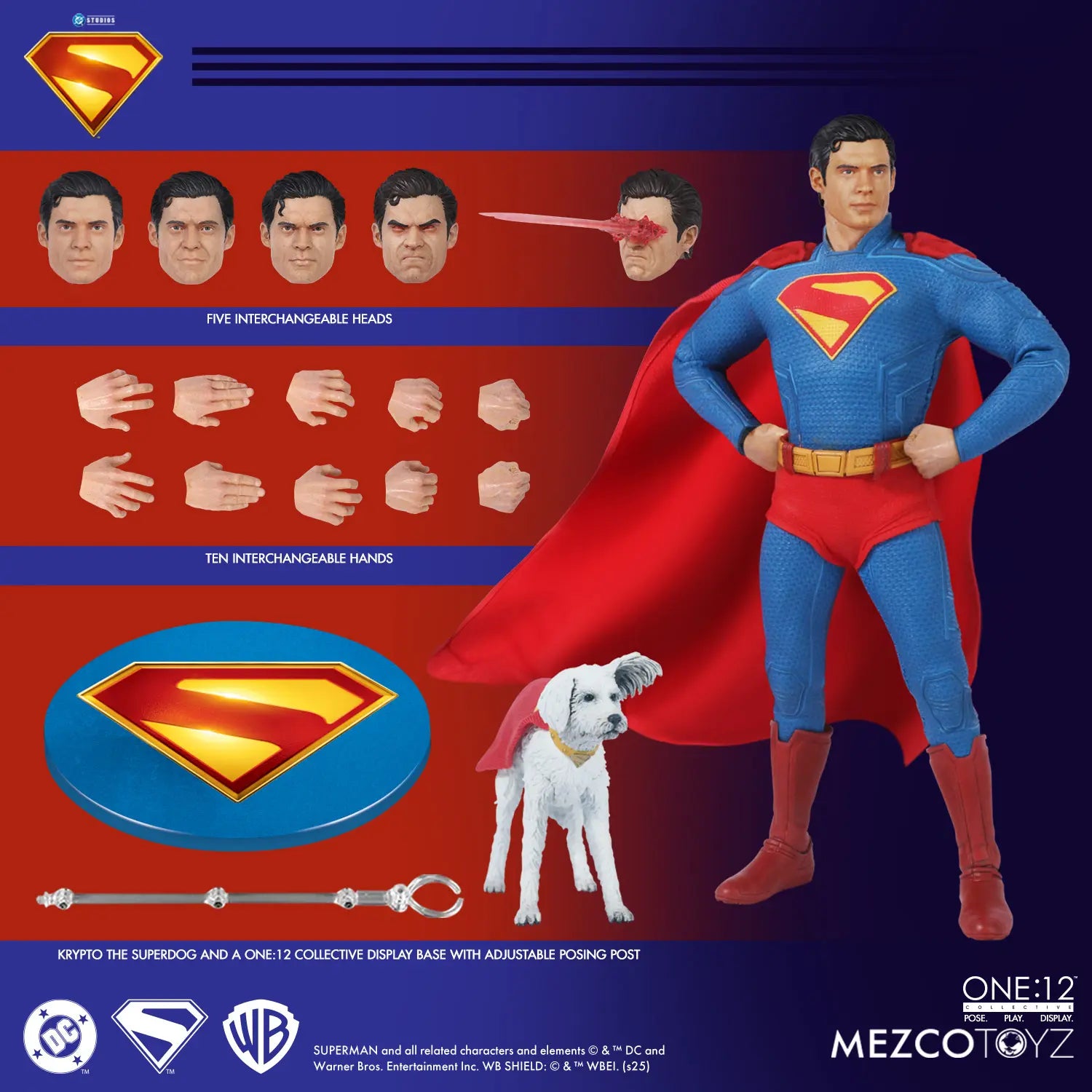 Mezco Studio - Superman (2025) One:12 Collective Superman Action Figure (Licensed)