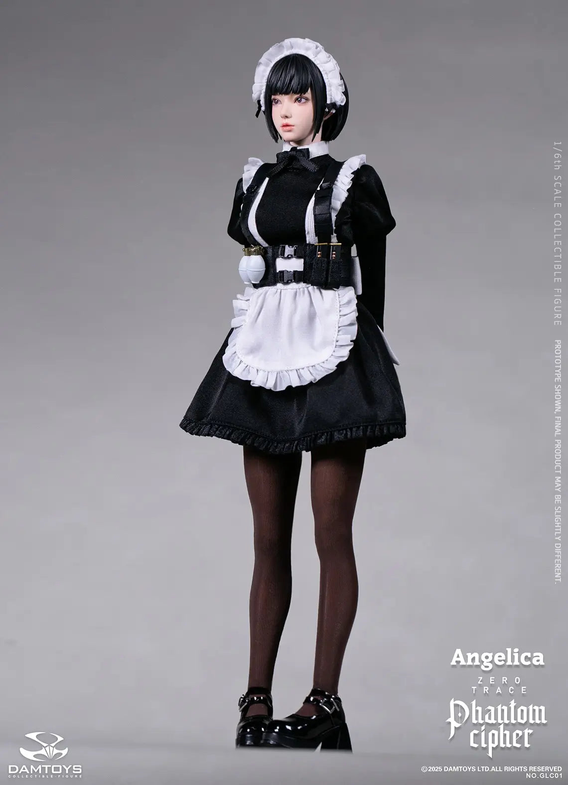DAMTOYS - 1/6th scale PHANTOM CIPHER: ZERO TRACE ANGELICA Original Story Collectible Figure GLC01 (Licensed)