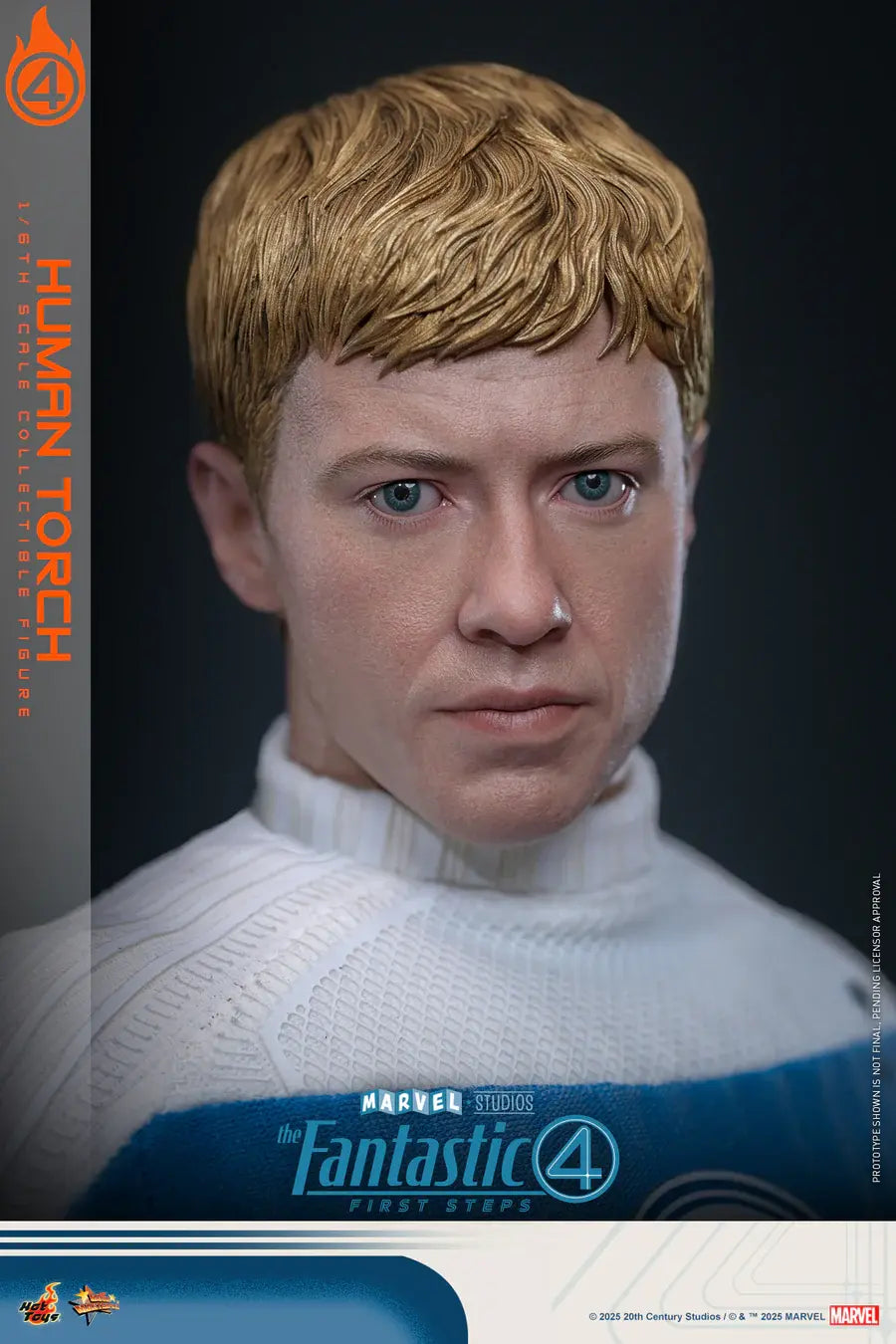 HOTTOYS - The Fantastic Four: First Steps 1/6 Scale Human Torch Collectible Figure (Licensed)