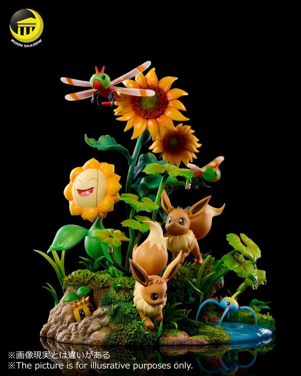 MoonShadow Studio - Pokémon Nature Series Eevee #5 Eevee and Pikachu Scene