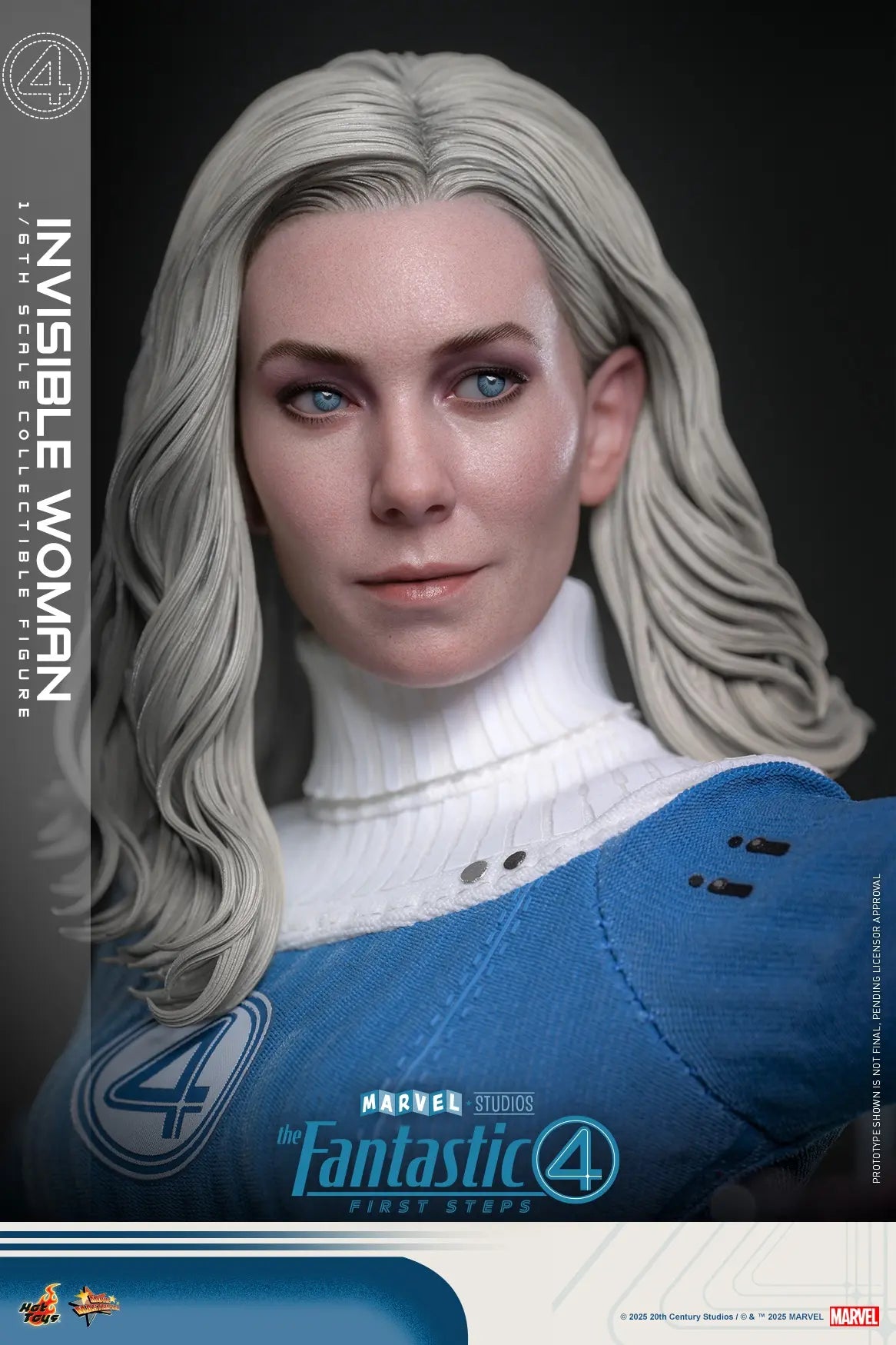 Hottoys - The Fantastic Four: First Steps Invisible Woman and H.E.R.B.I.E. 1/6th scale Collectible Figure Set MMS823 MMS824 (Licensed)