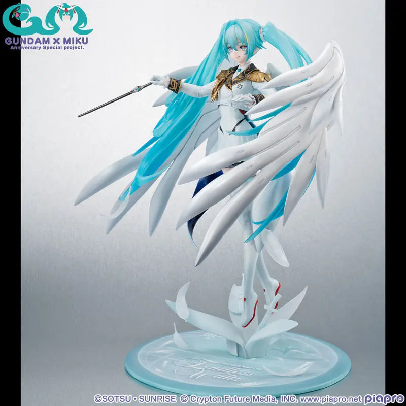 Megahouse - Lucrea Mobile Suit Gundam 45th Anniversary x Hatsune Miku Hatsune Miku x Wing Gundam Zero EW Complete Figure (Licensed)