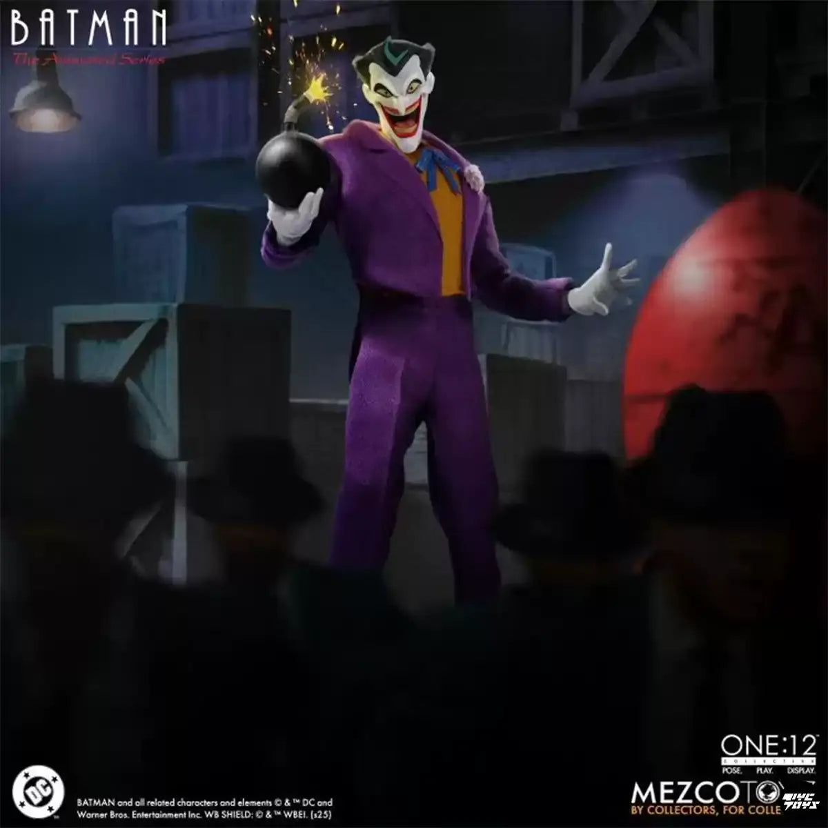 Mezco Studio - Batman 1/12 DC Animated Batman Joker Action Figure (Licensed)