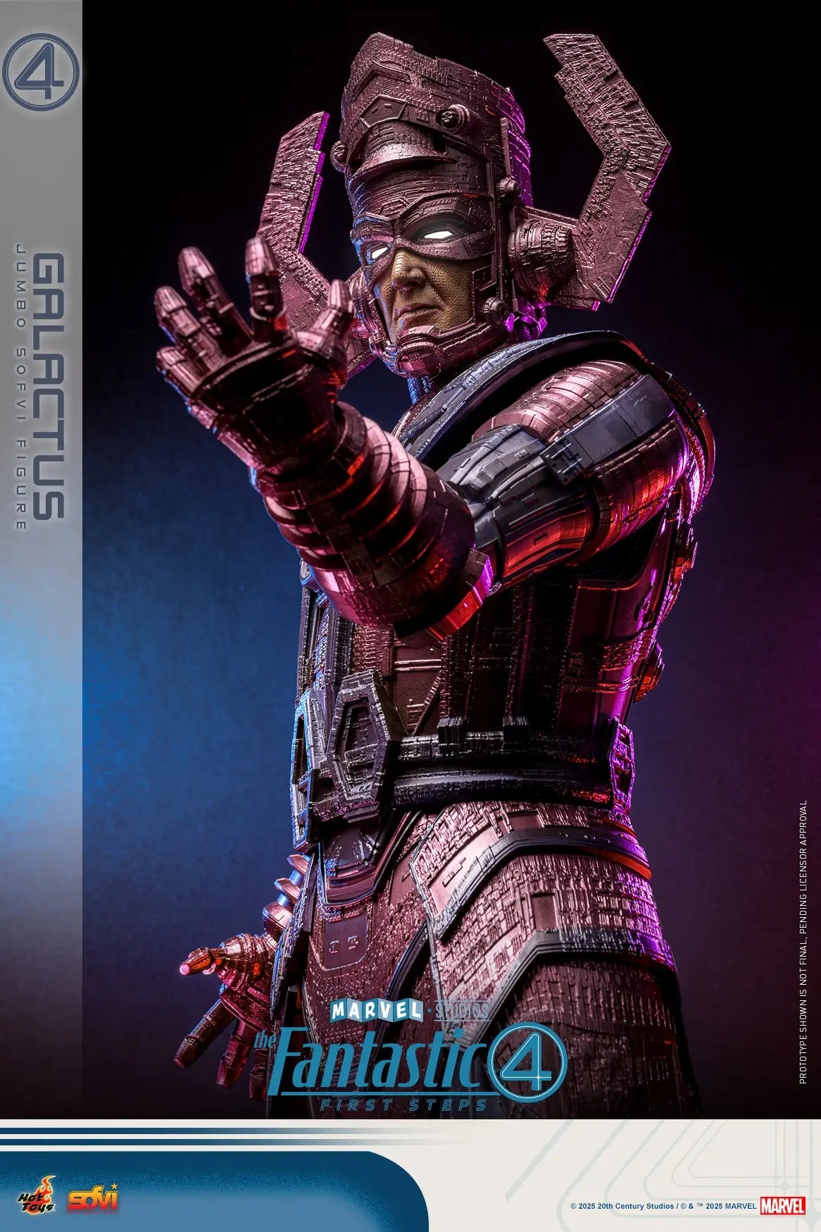 Hottoys - The Fantastic Four: First Steps Galactus Jumbo Sofvi Figure & The Thing 1/6th scale Collectible Figure SMS001J MMS813 (Licensed)