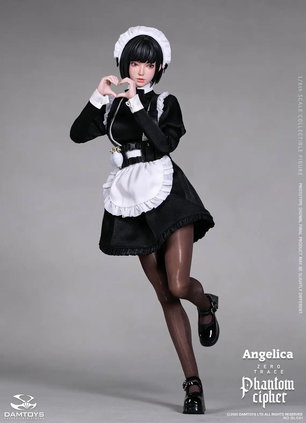 DAMTOYS - 1/6th scale PHANTOM CIPHER: ZERO TRACE ANGELICA Original Story Collectible Figure GLC01 (Licensed)